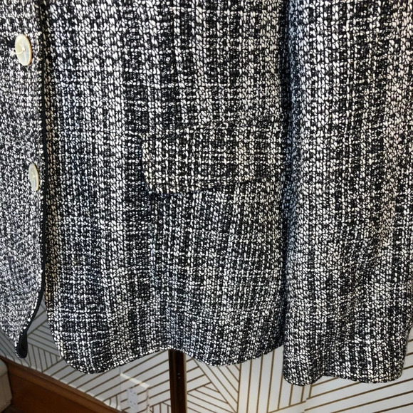 Louis Feraud Paris Vintage Black Tweed Blazer‎ - Picture 4 of 8